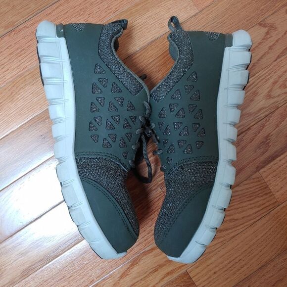 Reebok Work Sublite RB051 Womens Size 9M Olive Green W/ Composite Toe Sneaker - Picture 7 of 12